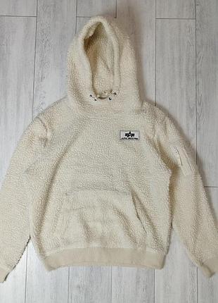 Мужская флисовая толстовка alpha industries teddy размер  l