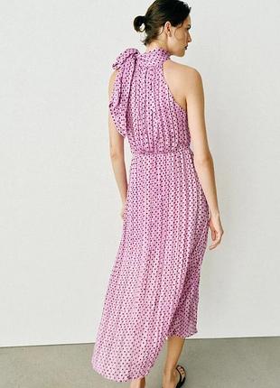 Сиреневое платье zara размер l