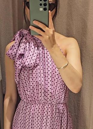 Сиреневое платье zara размер l