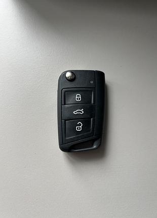 Ключ golf 7 / оригінальний ключ volkswagen / ключ golf passat tiguan / volkswagen / ключ / ключ volkswagen / пульт volkswagen / golf 7 / ключ skoda