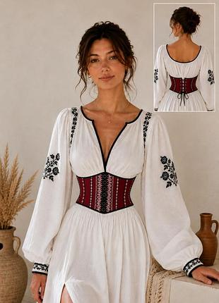 Корсет підгрудний в українському стилі