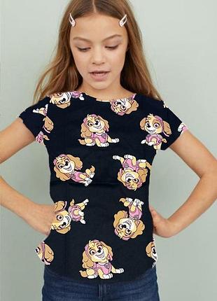 Футболка h&m на дівчинку, paw patrol, 40937