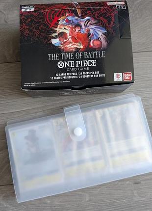 Набір карточок one piece card game op16 - the time of battle anime ван пис картки аніме карти біндер для карт папка для карток