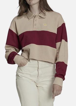 Вкорочена кофтинка худі поло adidas 🌸 s/m