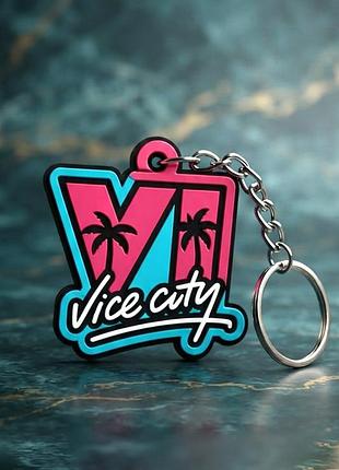Брелок гта 6 вайс сети / дармосессía 6 vice city на ключи / геймерский мерч97a vi