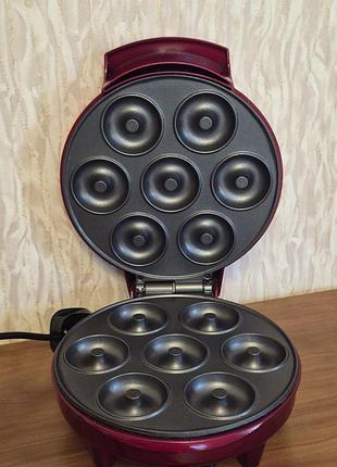 Оригінальна британська пончиківниця fizz creations doughnut  maker-7 мініпончиків , 700w