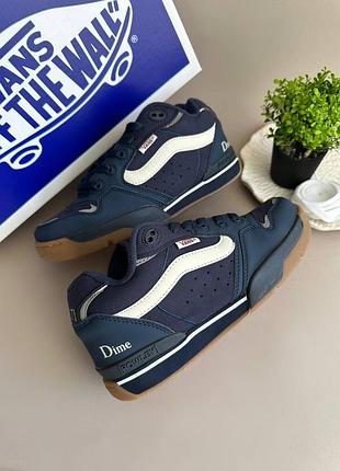 Стильні жіночі кросівки vans x dime rowley xlt blue white gum