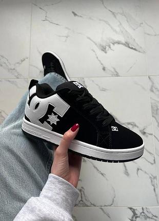 Кроссовки dc court graffik black white арт 6009