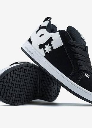 Кроссовки dc court graffik black white арт 6009
