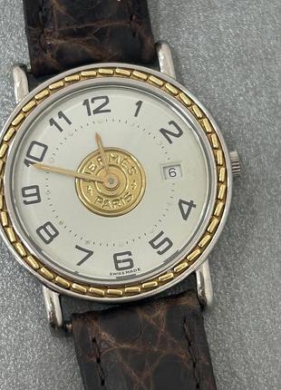 Вінтажний кварцовий годинник hermès sellier