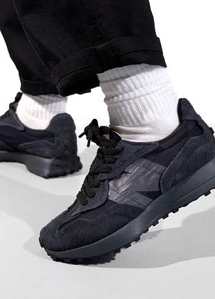 New balance 327 triple black