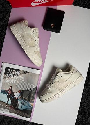 Жіночі кросівки nike dunk low lace pack soft pearl