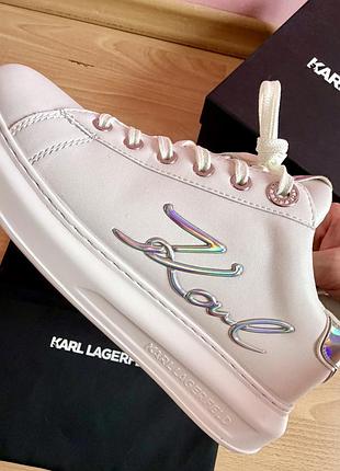 Karl lagerfeld жіночі шкіряні кеди кросівки снікерси р40