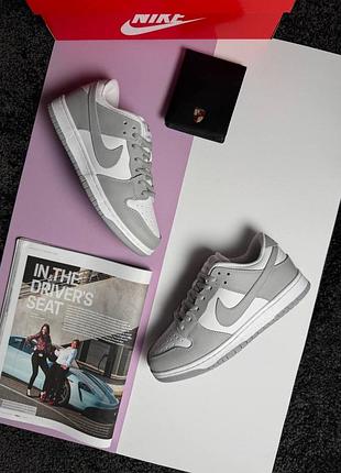 Жіночі кросівки nike sb dunk low pro grey fog