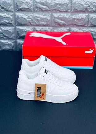 Жіночі кросівки puma білі на вискокій платформі якісні за доступною ціною