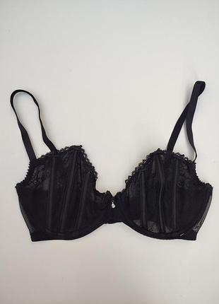 Черный кружевной бюстгальтер ann summers