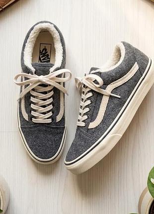 Кеды vans теплые маховые