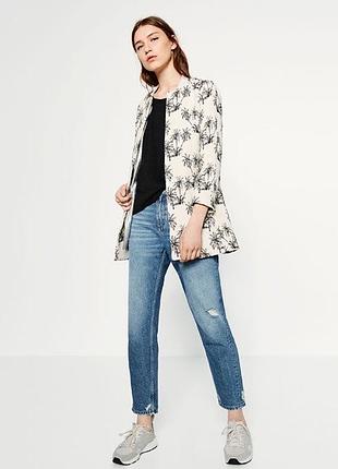Женский жаккардовый жакет zara в отличном состоянии размер м
