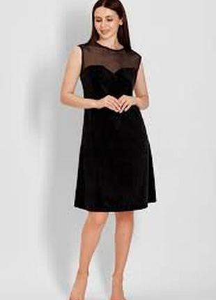 Коктейльна оксамитова сукня/ l/ brend marks& spencer