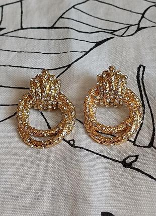 Сережки з кристалами