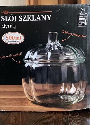Цукорниця/медівниця скло 500 мл