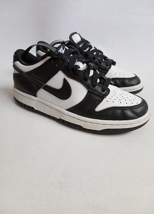 Кожаные кроссовки nike dunk