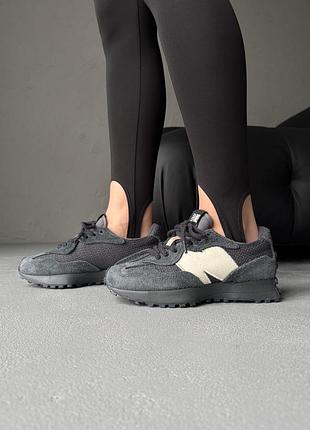 Кросівки жіночі new balance 327 black/grey/white