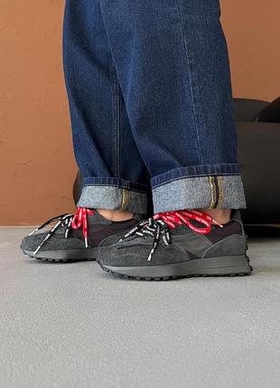 Кросівки жіночі new balance 327 black extreme laces