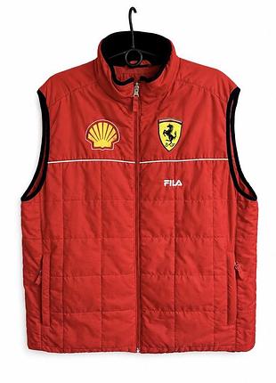 Жилетка fila x scuderia ferrari formula 1 vintage gilet