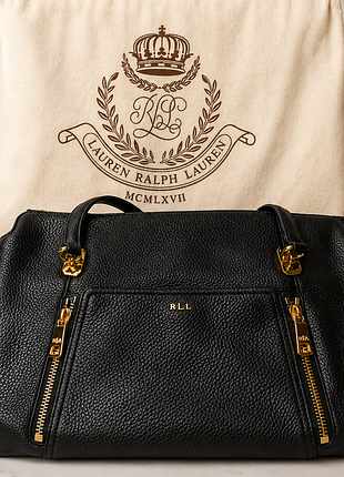 Ralph lauren кожаная сумка, сумка кожаная