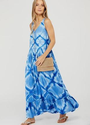 Вільна сукня на ґудзиках tie-dye