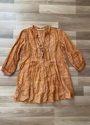 Сукня туніка 100% льон bottega italy m