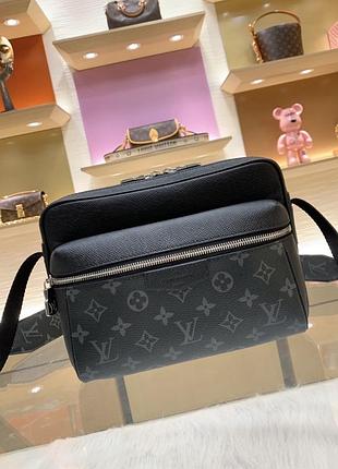 Сумка чоловіча louis vuitton outdoor messenger чорна
