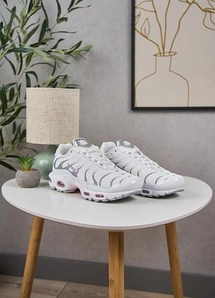 Nike air max tn plus white grey pink
