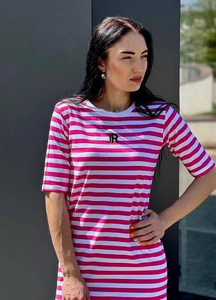 Женское трикотажное платье туника в стюжке от итальянского бренда johnдурmond