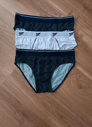 Набор новых практичных мужских трусов (слипы) primark, размер м.