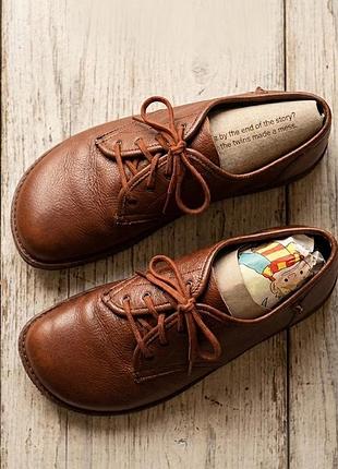 Туфли кожаные босоногая обувь barefoot