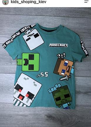 Футболка minecraft 7-8 років