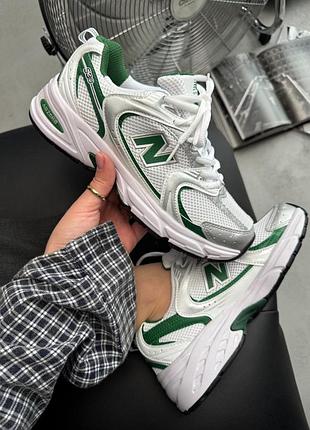 New balance 530 silver/green