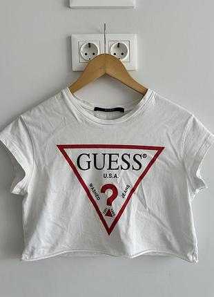 Футболка белая guess