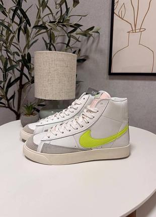 Уцінка кеди nike blazer high green logo