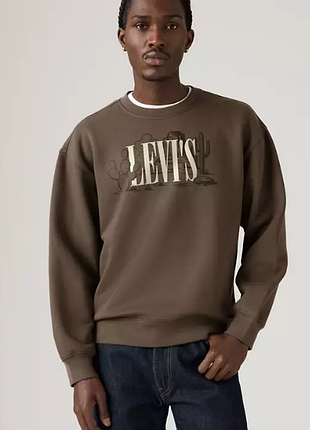 Свитер свободного кроя с графическим вырезом levi's