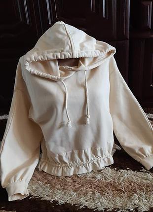 Стильное хлопковое худи stradivarius!!!