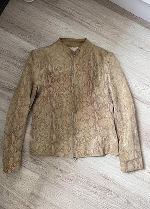 Шкіряна куртка пітон змія river island оригінал