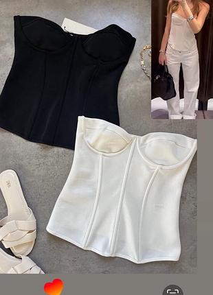 Топ корсет на кісточках zara