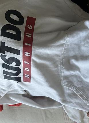 Худі чоловіче fsbn "just do nothing" біле