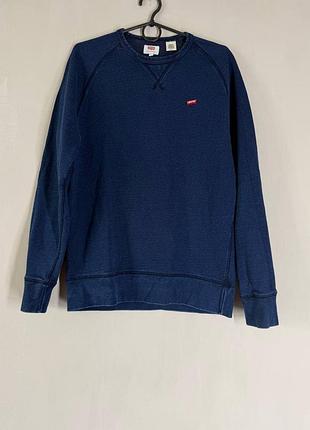 Чоловічий світшот levi's (темно-синій меланж, розмір s)