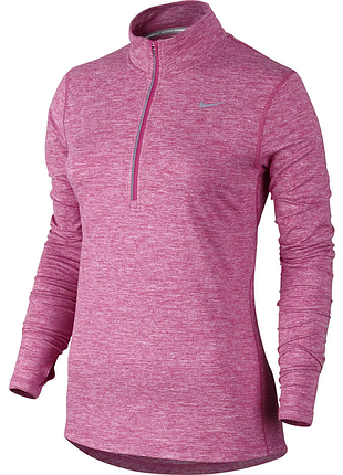 Женская беговая спортивная кофта лонгслив nike running element 1/2 zip ls running shirt - xs