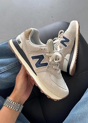 New balance 574 light beige/blue