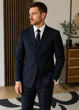 Преміальний чорний вовняний піджак m&s sartorial x timothy everest (тканина alfred brown)